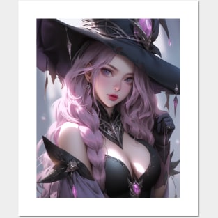 Witch girl Posters and Art